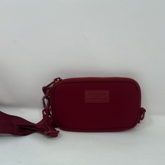 Dagne Dover x Sephora Burgundy Red Neoprene Mini Crossbody Bag NWOT - Picture 3 of 8
